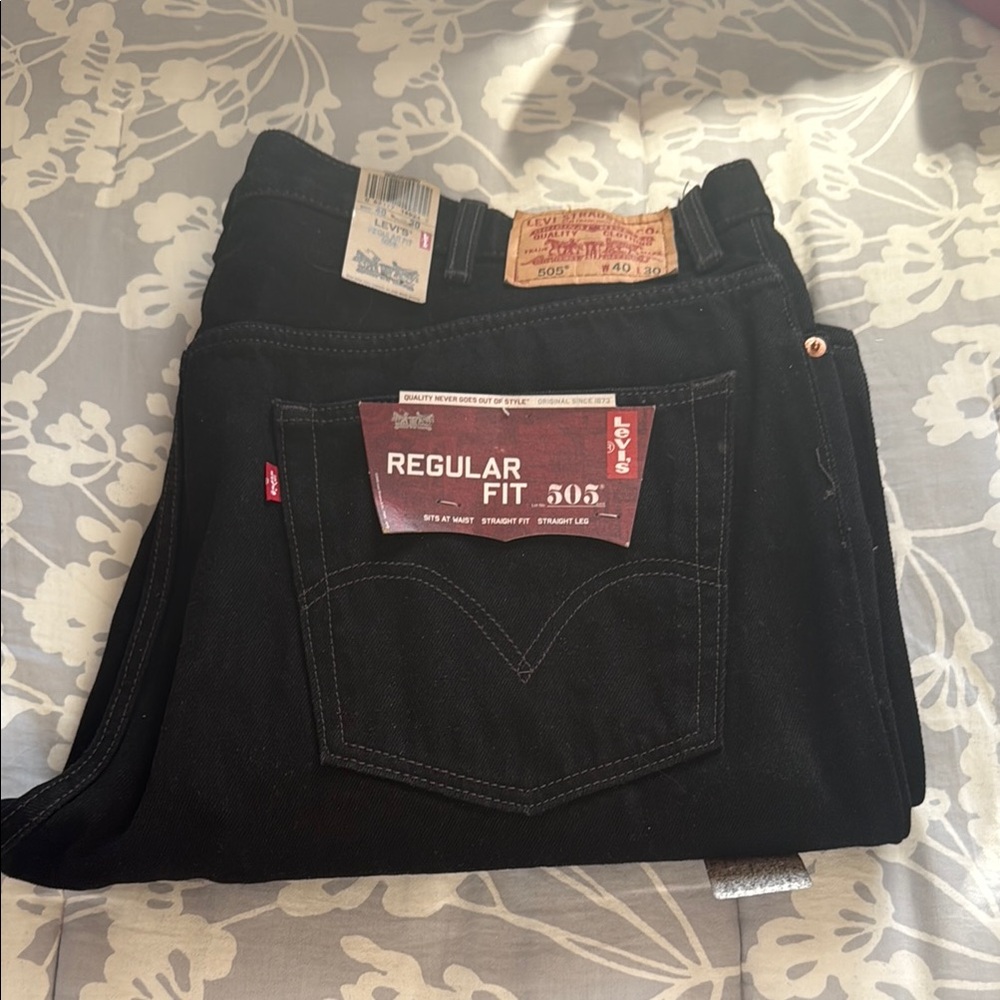Levi's Men's Regular Fit Jeans - Black - NWT!